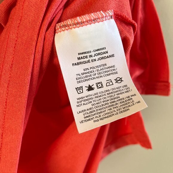 Nike Pro Dri-FIT Men's Short-Sleeve Top Coral‎ Red Size M Athletic Lightweight - Picture 7 of 7